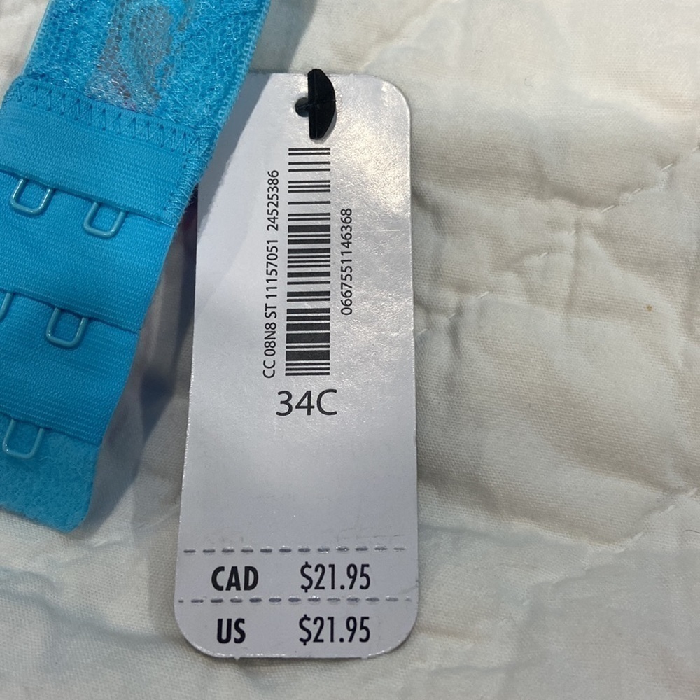 LASENZA bra size 34C. NWT blue. - Picture 8 of 8